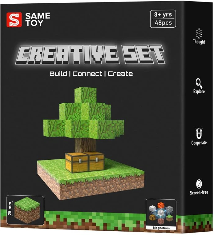 Магнітний конструктор Same Toy Creative Set Skyblock 48 ел. (MCRAFT-1812-SM)